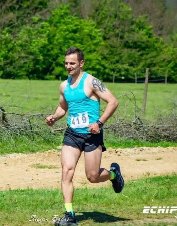 Claudiu Surlea în cursă de cros