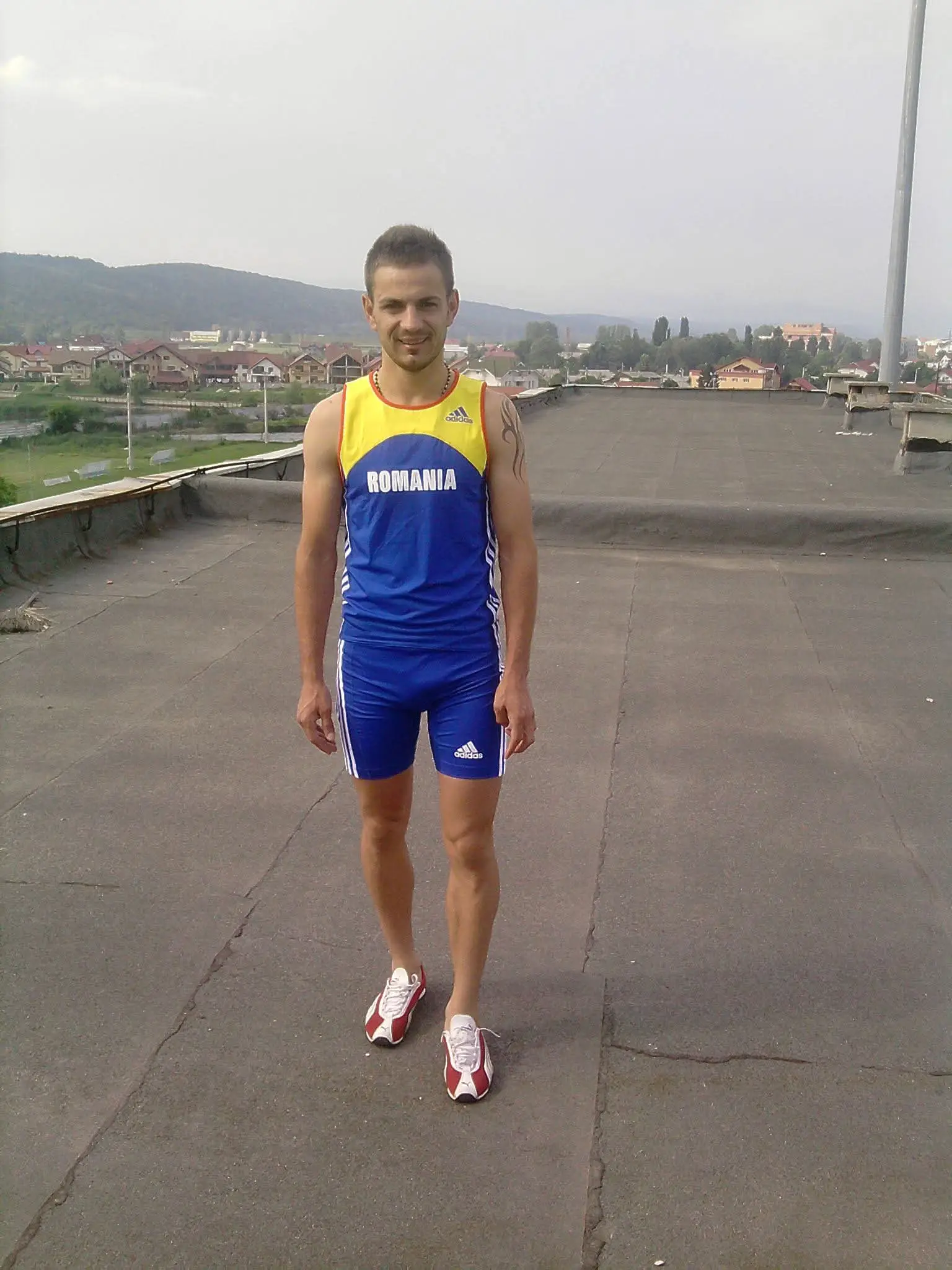 Claudiu Surlea în tricoul echipei naționale a României